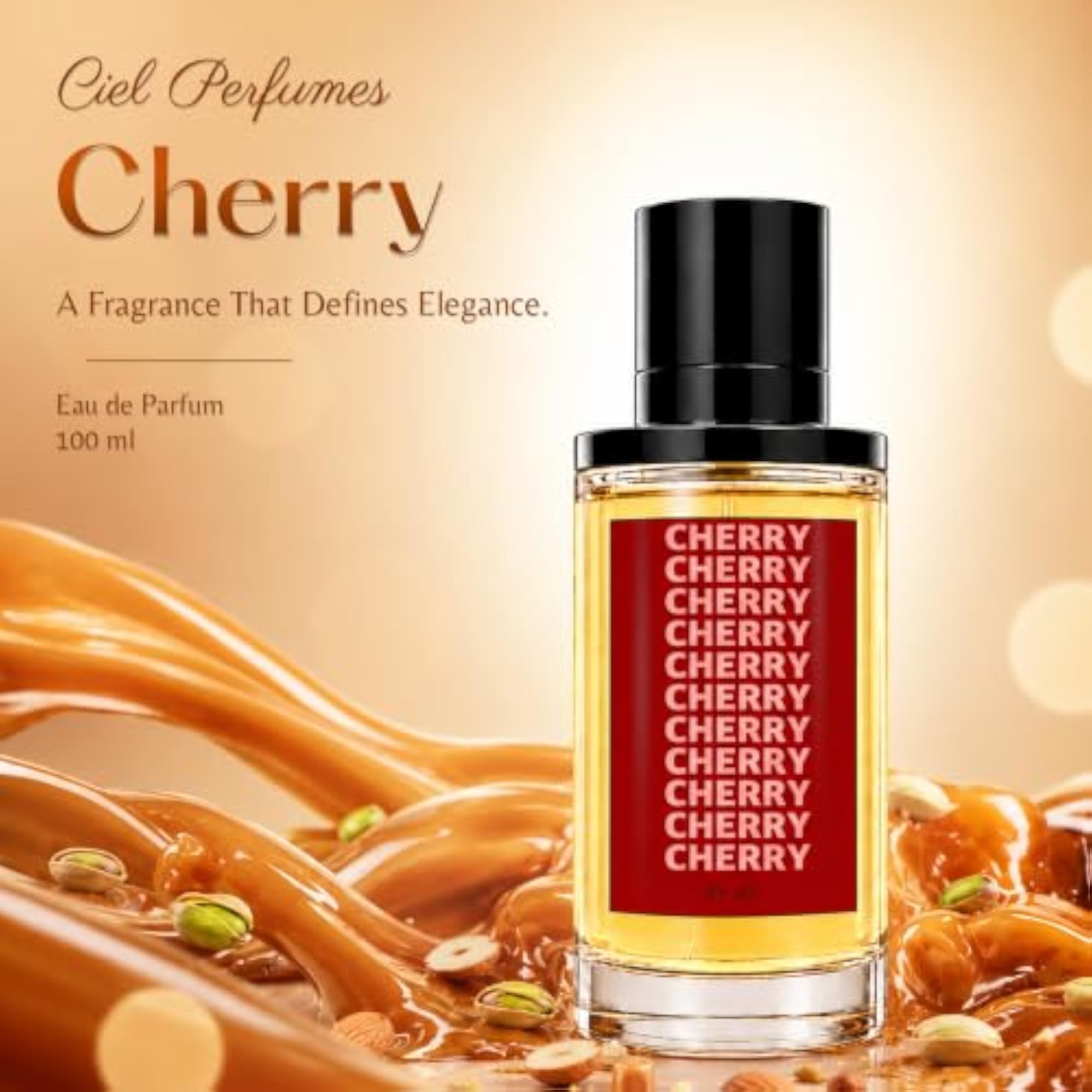 CIEL Cherry Perfume, Bold Sweet Gourmand Scent for Women