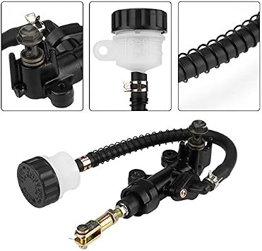MACHSWON Rear Brake Master Cylinder Pump for Suzuki GSXR 750 1000 1100 GSX1300R Hayabusa Rear Hydraulic Pump Clutch Foot Master Brake Cylinder for Suzuki GSXR Hayabusa Universal Rear