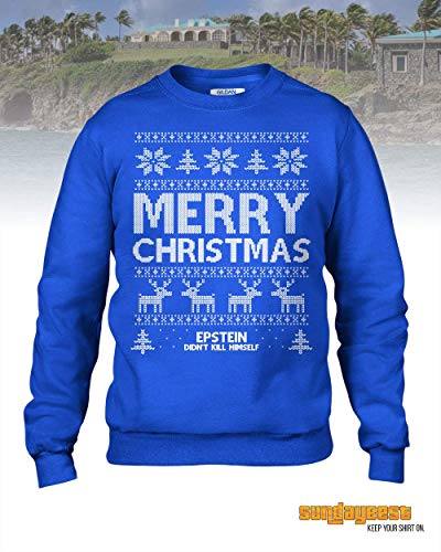 Jeffery Epstein Christmas Sweater - epstein meme ugly sweatshirt, funny epstein joke, merry christmas4