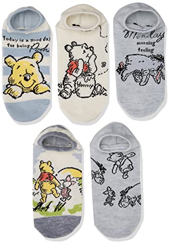Winnie the Pooh Women's Disney 5 Pack No Show Socks2