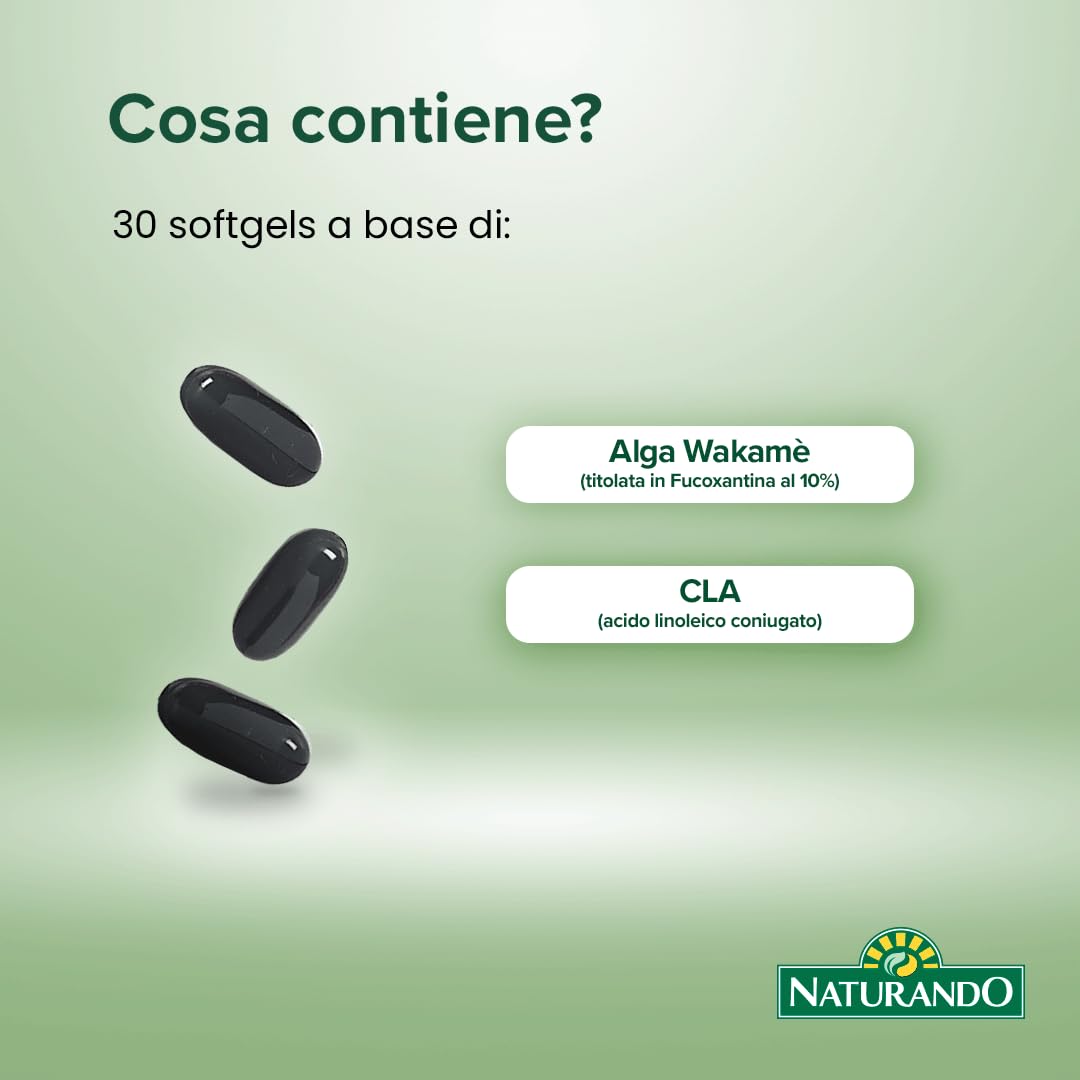 Naturando Adipoxan Forte - integratore alimentare Trattamento pancia e fianchi - 30 capsule