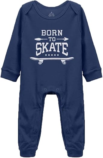 Skateboard Born to Skate Boy Girl Cotton Cloths Short Sleeve Unisex Infant Rompers Bodysuit