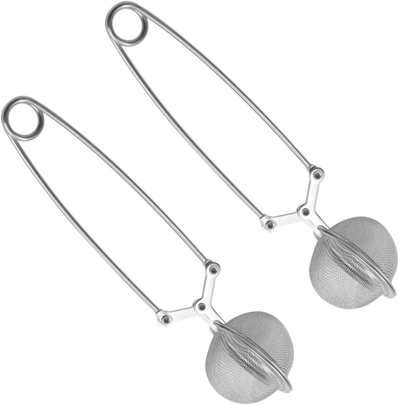 2pcs Portable Flour Sieves Fine Mesh Flour Strainer Stainless Steel for Kitchen Baking Sugar Matcha Medicinal Materials