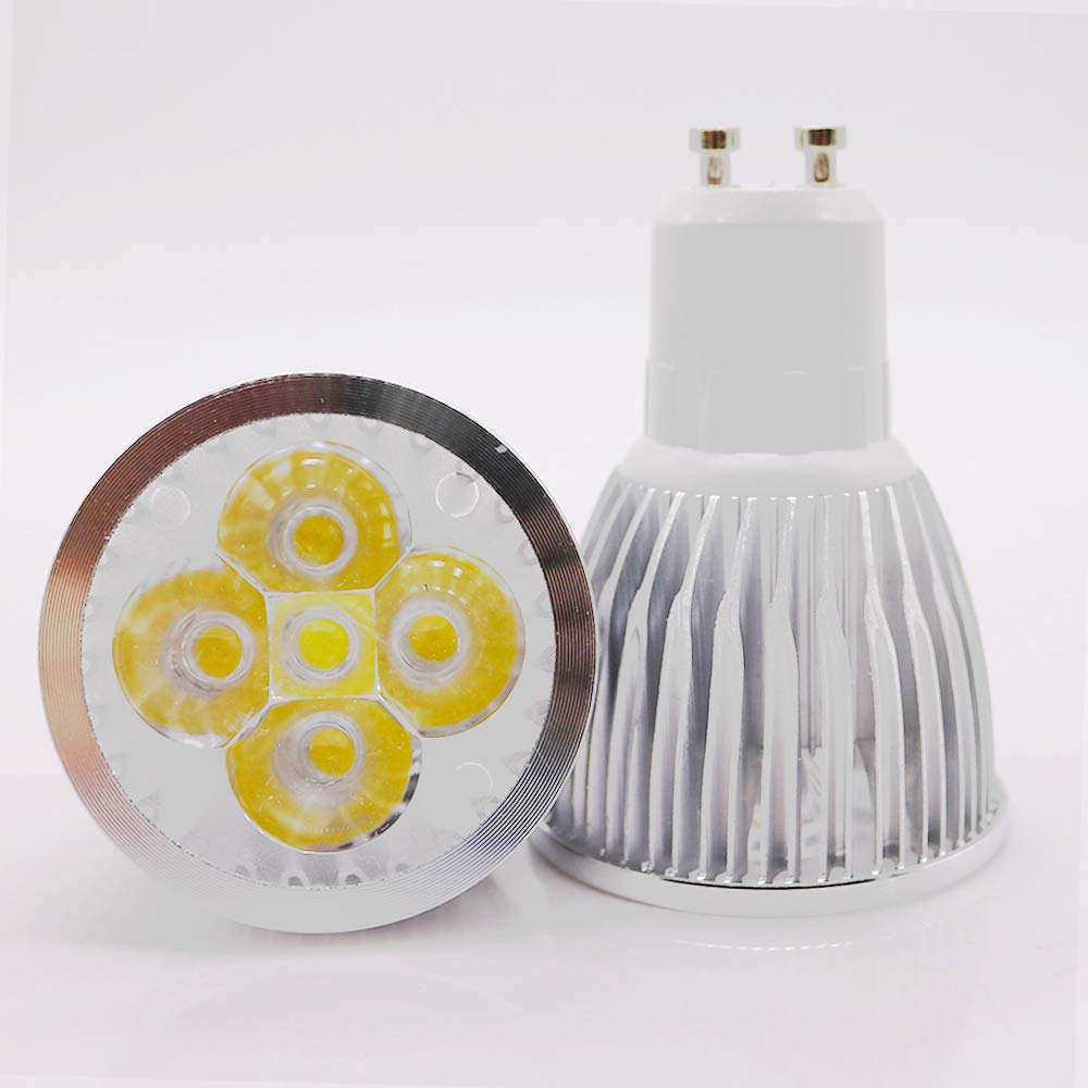 Xindaxin - Juego de 20 bombillas LED (GU10, 6 W, regulable, para 55 W, 500-520 lm, luz blanca cálida, 2800-3200 K, 60°, AC 195-240 V)