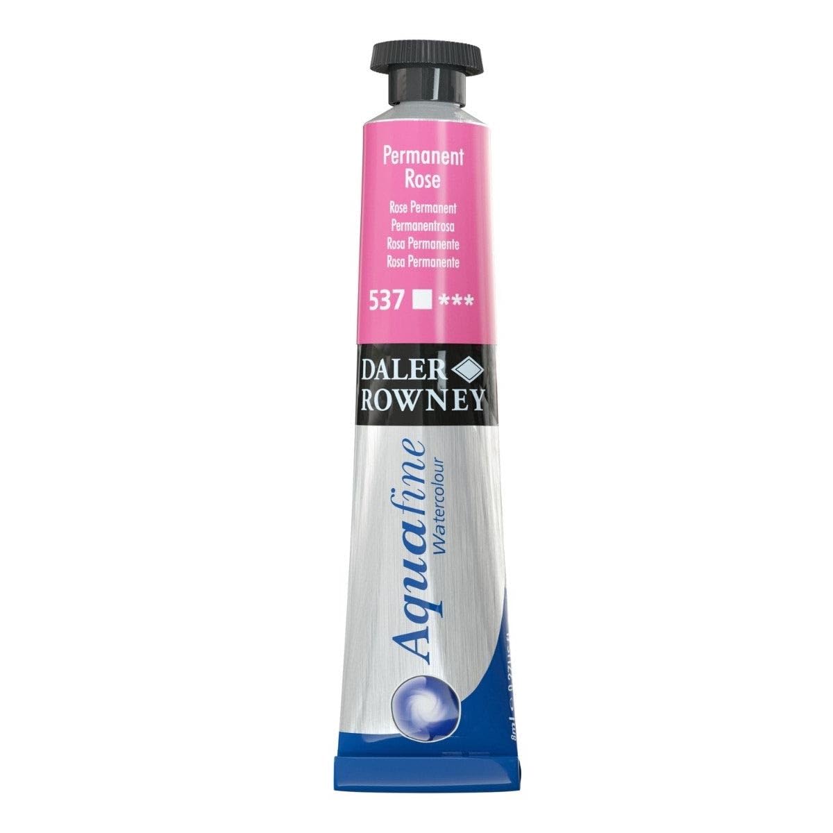 Daler-Rowney Aquafine Watercolour Paint, Aluminium Tube, 0.27oz - 8 ml, Permanent Rose