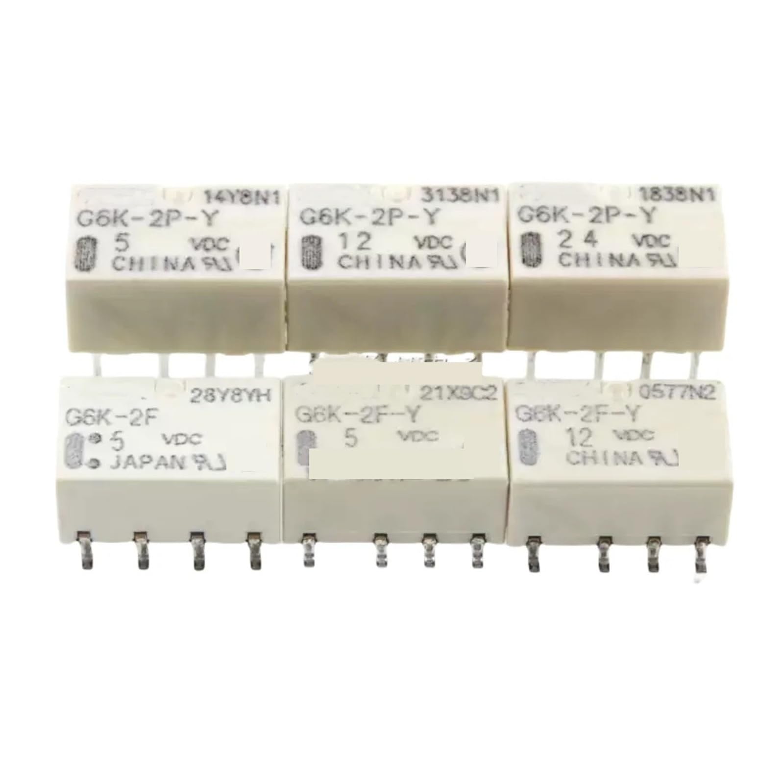 Relais G6K-2P 5V ou 12V à isolation haute performance pour commutation stable