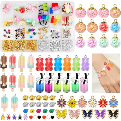 Ya en mundofriki.es: Ysimple 410 Pcs Set de Charms para Hacer Pulseras y Collares - Kit DIY de Accesorios de Aleación para Joyería, Llaveros y Manualidades