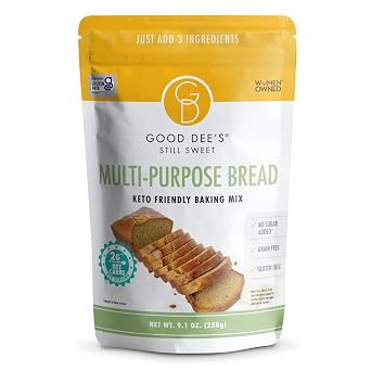 Good Dees Low Carb Baking Mix, Multi-Purpose Keto Bread Mix, Keto Baking Mix, Gluten Free, No Sugar Added, Grain-Free, Dairy-Free, Diabetic 2g Net Carbs, 12 Servings