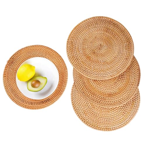Sets de table en rotin tressé 25cm : protégez votre table