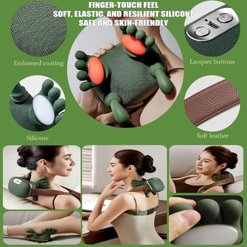 Massage électrique des tissus profonds 3D par pétrissage pour cou et dos