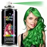 Green-Temporary Hair Color Spray for Kids & Teens, Instant Touch Up Washable Hair Dye, Non-Toxic, Perfect for Cosplay, Party, Spirit Week, Halloween, Dress-up