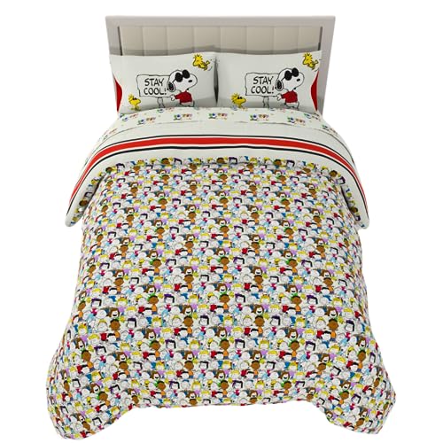 image for Franco Peanuts & Snoopy Classic Pals Super Soft Comforter and Sheet Se