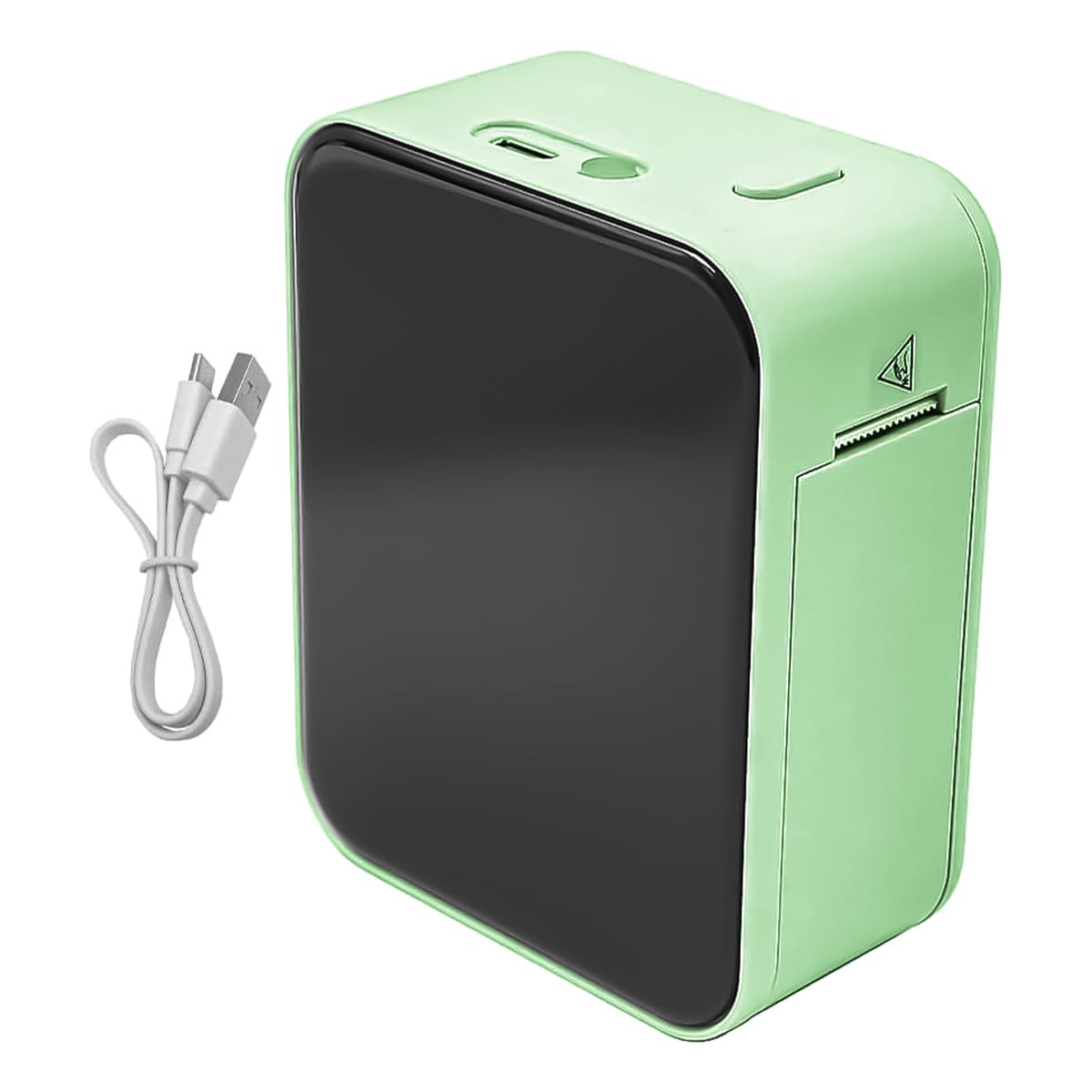 Namvo Stampante per etichette Bluetooth con 1 rotolo di carta impermeabile P15 mini stampante autoadesiva, compatibile con iOS e Android (bianco)