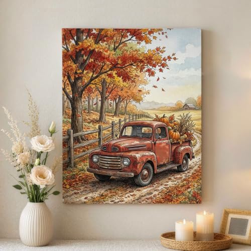 Cuadro en lienzo de diseño vintage con acabado artístico rústico para salón o alcoba