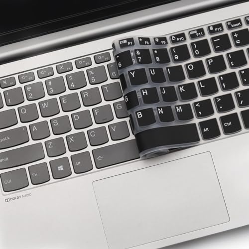 Image of Oaky Keyboard Protector Cover for Lenovo ideapad Slim3 & Slim5 14 inch Laptops Waterproof Dust-Proof Ultra Thin Keyboard Skin Protector - Silicon Black