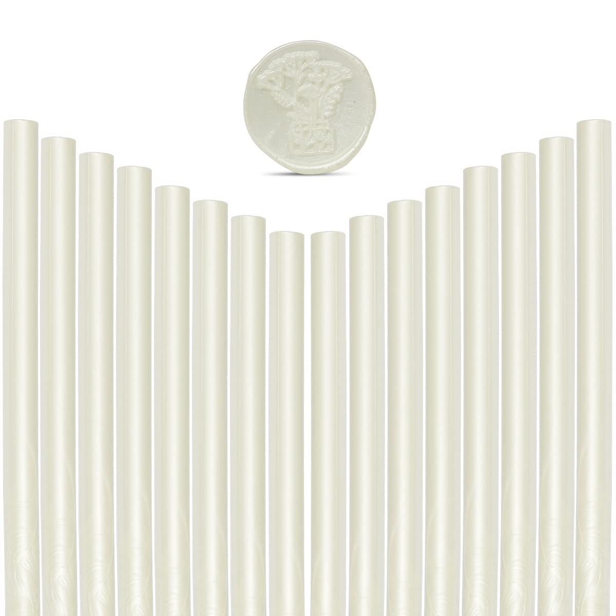 Glue Gun Sealing Wax Sticks for Wax Seal Stamp, HOSEALING 16Pcs Pearl