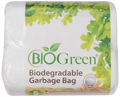 Biogreen Disposable Garbage Bag White (Pack of 100)