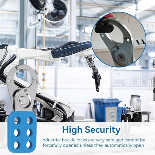 Image of Lock Out Tag Out Hasp, Safety Hasp Lock High Security Six Holes High Strength Anti Rust Lockout Tagout Safety Hasp for Home Industry