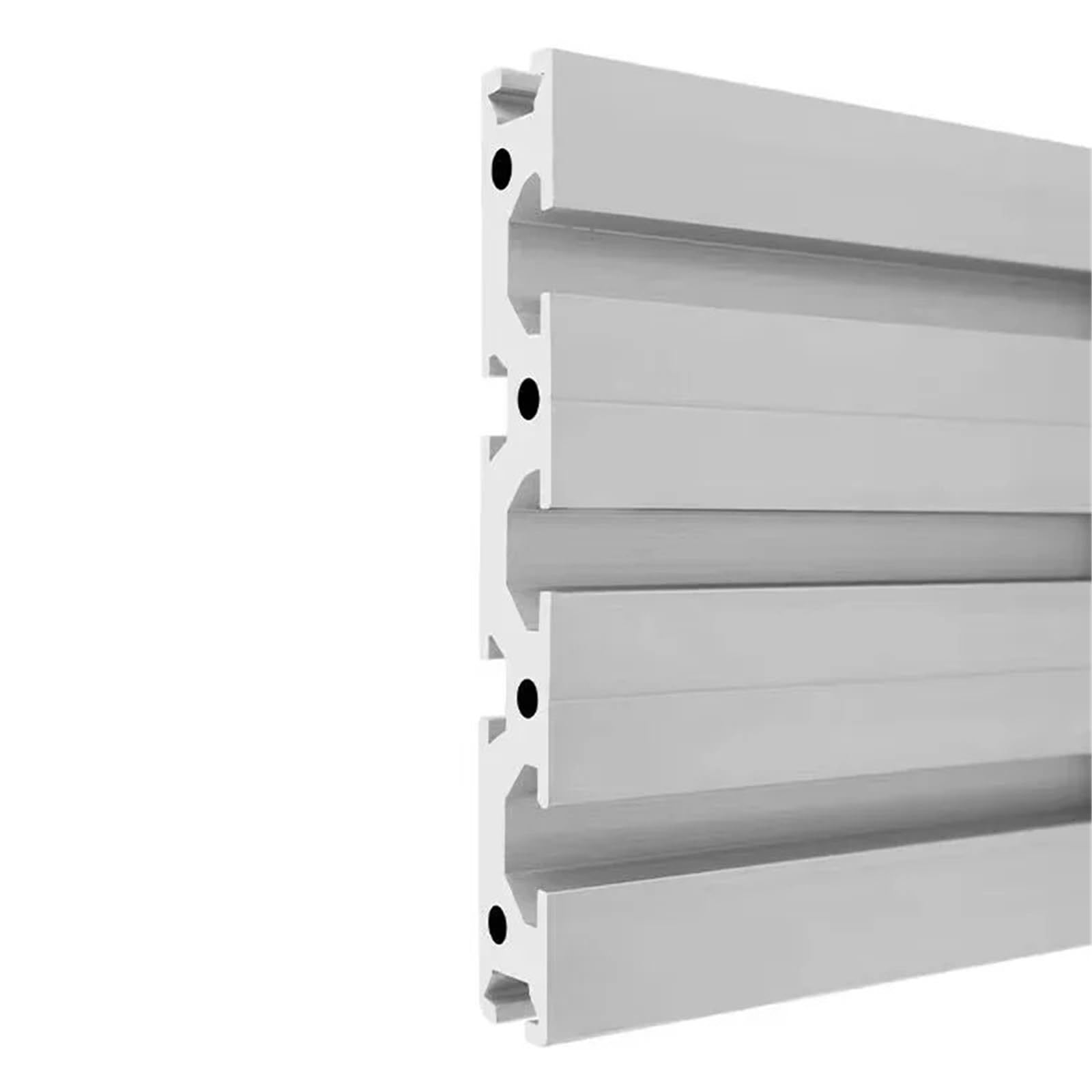 GTPBAO Profilo di guida lineare anodizzato con foro da 4,3 mm for telaio estruso in alluminio con scanalatura a T 15100 for ringhiere for recinzioni fai da te Binario estruso(350mm)