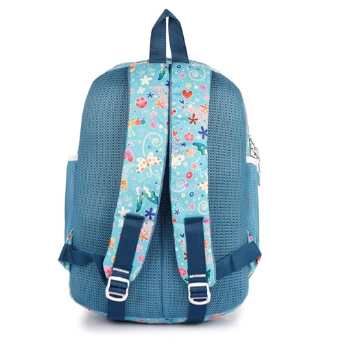 Half Moon Butterfly 15L Kids School Bag | Pre-Nursery to Class 2 | Unisex Backpack for Boys & Girls | Lightweight & Comfortable Daypack for School & Daily Use (Sky Blue) - Image 5