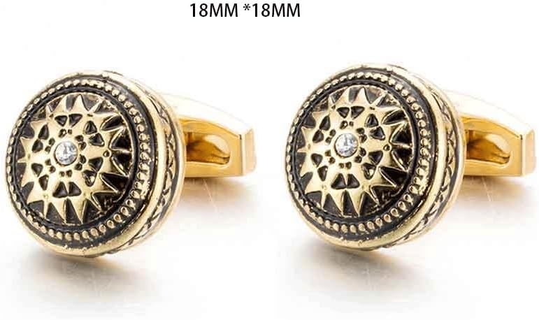 French Shirt Cufflinks Grid Cuff-link European Men Sleeve Button sleeve button