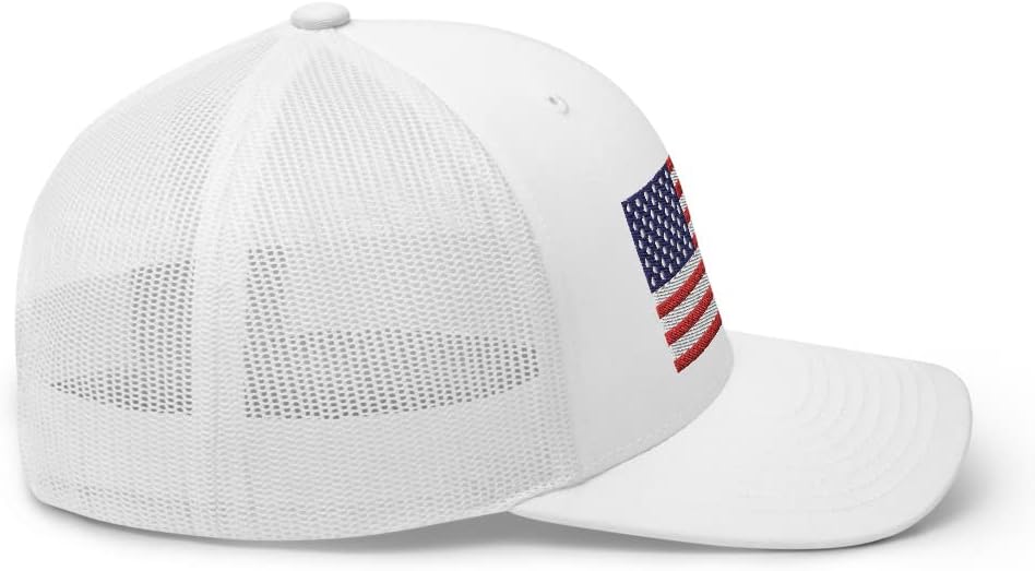 Compass & Range American Flag Embroidered Trucker Cap