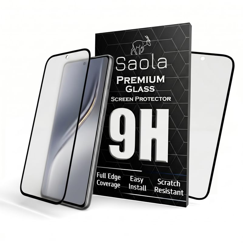 Image of Saola Anti-Glare Matte Screen Protector for Tecno Camon 40 Premier | Smooth Touch Finish, 9H Strength Glass, Full Coverage, Bubble-Free Installation Kit | Quick & Easy Application | Pack of 1
