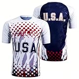 Berrycat Men's USA Fan Soccer Jersey - 2026 International Football Shirt, Host Nation Graphic Retro Streetwear...