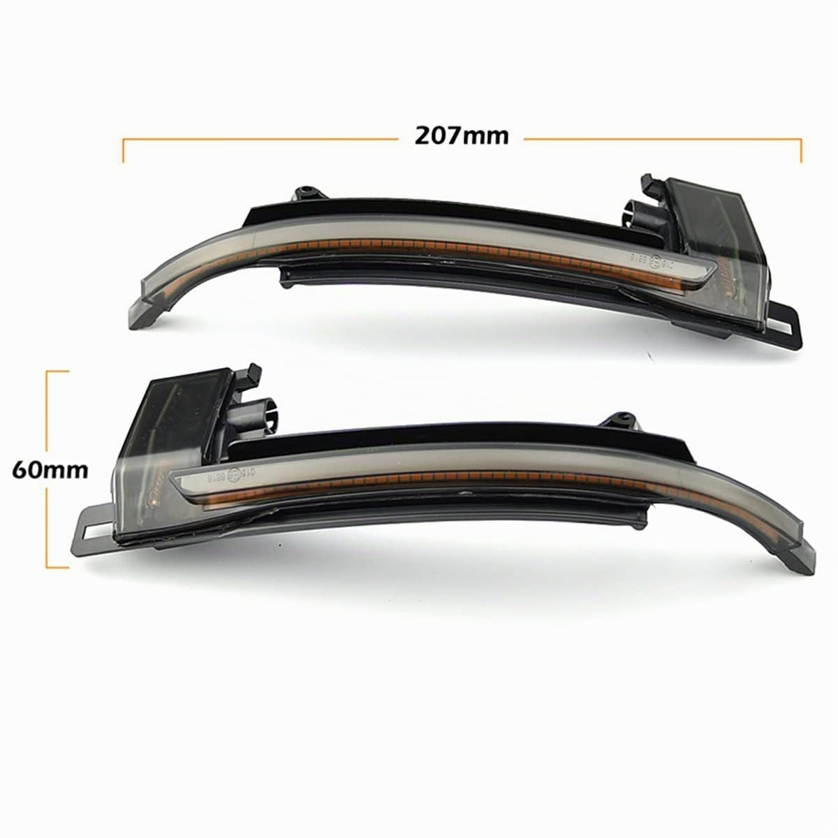 Indicatore di direzione dinamico Specchietto retrovisore Lente fumé Indicatore di direzione LED Indicatore di direzione Singal Compatibile con Audi A3 8P A4 A5 B8 Q3 A6 S6 SQ3 A8 D3 8K