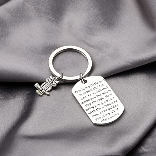 Bleouk Little Owl Keychain Lucky Charm Keychain Owl Theed Gift Good Luck Jewelry For Best Friend (This Lucky Little Owl) #TOP2