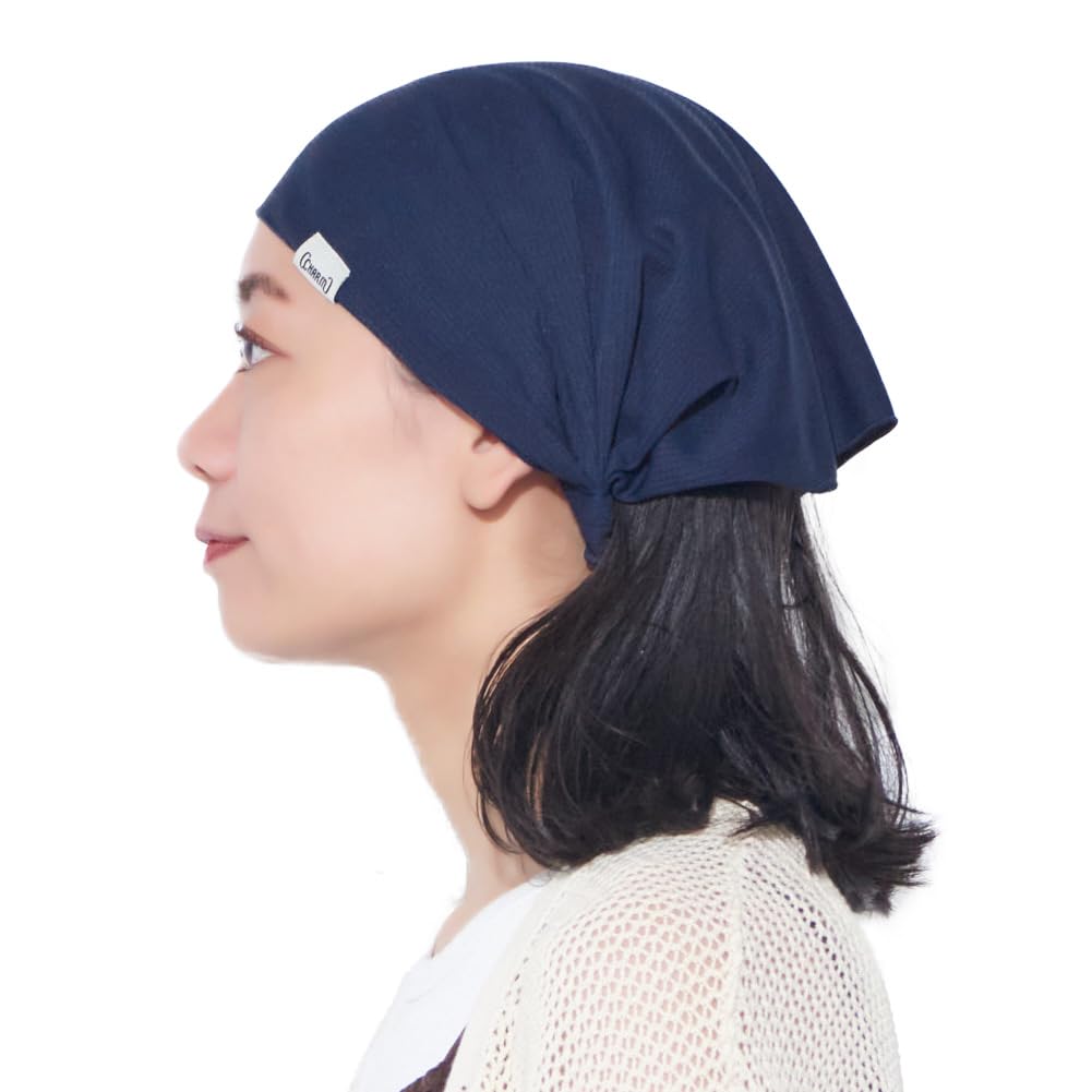 Charm Men's Navy Sports & Outdoor Headband Bandanas For - Uv Sweat Band Cooling Head Scarf Medium