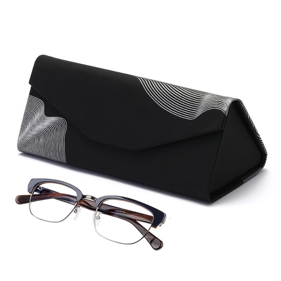 VJUYSW Caja de Almacenamiento Plegable para Gafas, Funda Plegable Gafas de Sol, Gafas de Lectura, Gafas Deportivas para Mujeres y Hombres