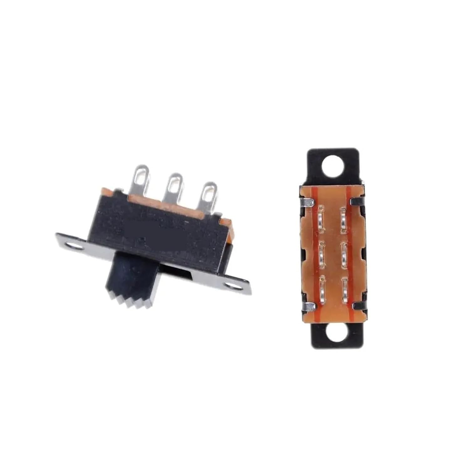 DPDT Slide Switch 6 Pin, 0.5A 125VAC, Panel Mount, 2P2T, for Arduino & DIY | 10 Pcs DPDT 2 Position 2P2T Panel Mount Vertical Slide Switch, 6 Pin 0.5A 125VAC Toggle Switch for DIY Electronics Projects