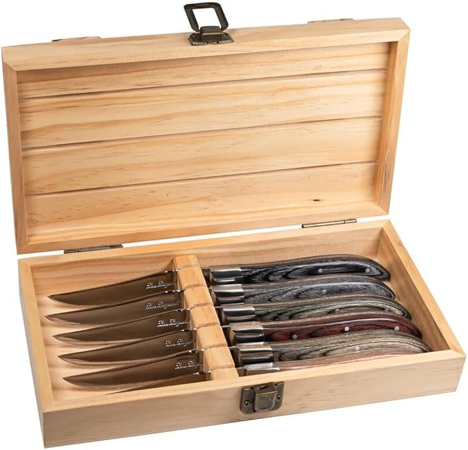 Amazon.co.jp: ルライヨールステーキナイフ 6本セット Lou Laguiole