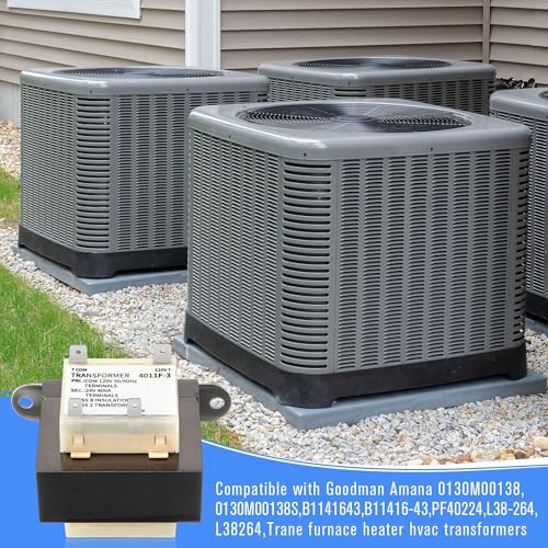 Image of 2 Pack 120V to 24V Transformer Secondary 24V, 0130M00138S 40VA Transformer Compatible with Goodman /Amana /Trane, HVAC Furnace Replacement Part with Foot Mount