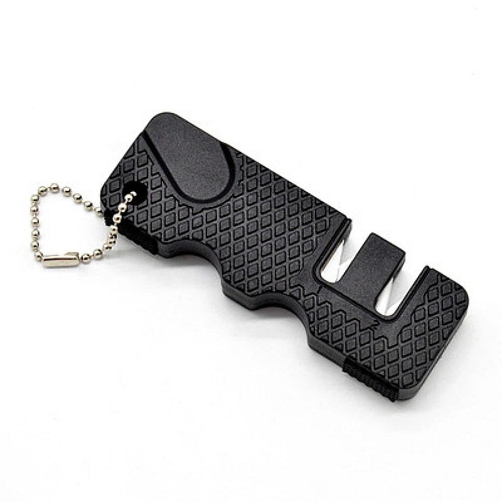 Kitchen Knife Sharpener 2-Stage Mini Pocket Knife Sharpening Tool for Go Out Outdoor Camping or Other Outdoor Activities