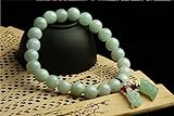 Natural Genuine Beads Jade Bracelet with handmade A++ natural brave troops Jade pendant