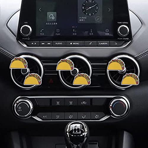 Image of 6 Pcs Taco Air Vent Clips, Fnuuy Taco Car Air Fresheners Vent Clips Car Diffuser Vent Clip Car Interior Decor Charm Car Decoration Cute Car Accessories for Women Girls