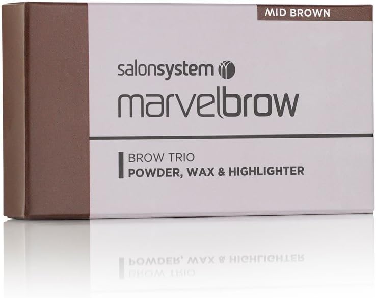 Salon System Marvelbrow Brow Trio, Mid Brown