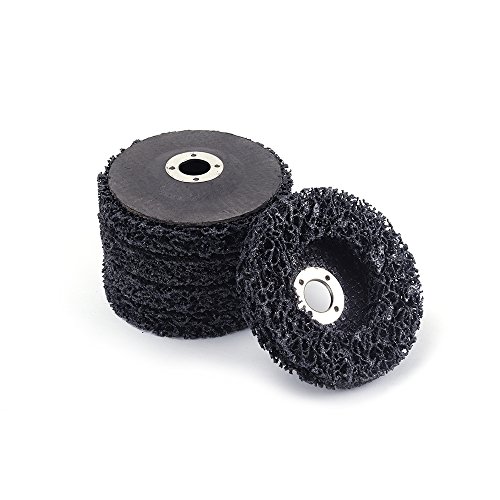 Join Ware 5 Pcs 5 Inch 125mm Poly Disc Strip Wheel Paint Rust Remover Paint Stripping Wheel Grinding Tools For Angle Grinder