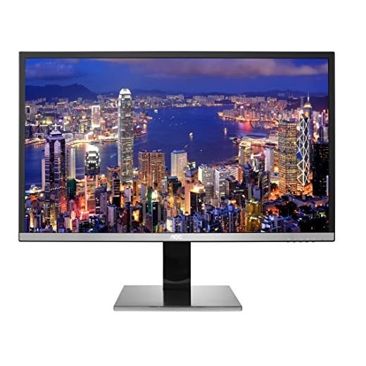 AOC U3277PWQU 32" 4K UHD 3840x2160 Monitor, VA Panel, 1 Billion + Colors, HDMI/DisplayPort/DVI-D/VGA, HA Stand, VESA, Speakers