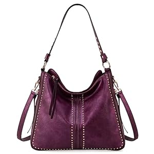 Montana West Hobo Handbag for Women Large Purses and Handbags with Studs and Crossbody Strap