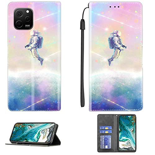 Aroepurt Case for Huawei Nova Y61 Case Compatible with Huawei Nova Y61 Phone Case Cover PU Leather Kickstand Magnetic Wallet Case CPT26
