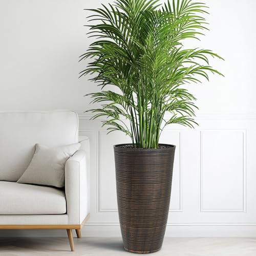 Ultym 24" Large Outdoor Planters for Plants,Bronze Plastic Tall Flower Pots by Ultym - Used condition - Image 3
