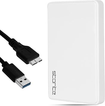 Storite 120GB External Hard Drive USB 3.0 HDD for PC - White