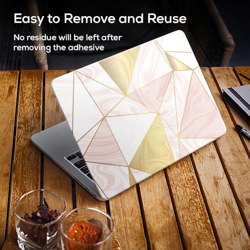Image of Galaxsia Pattern D4 Top+Wrist Pad Vinyl Laptop Skin /Sticker /Cover Upto 15.6 Inches Laptops Laminated-Removable-HD Quality Compatible for Hp-Dell-Sony-Lenovo-Asus etc.(15x10 Inches)