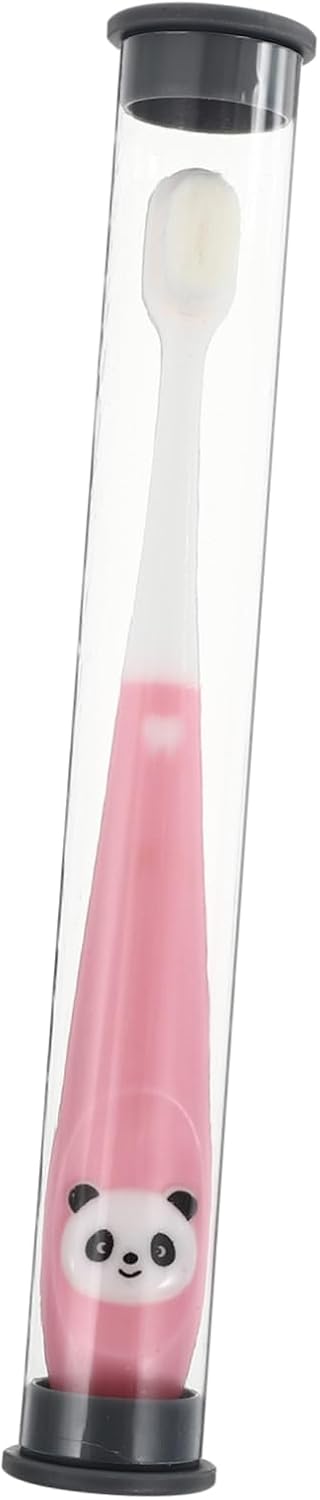 VALICLUD Soft Bristled Manual Toothbrush with Bucket Ultra Fine High Density Bristles for Years Gentle Cartoon Design Protecting Teeth and Gums Cleaning for Oral Health