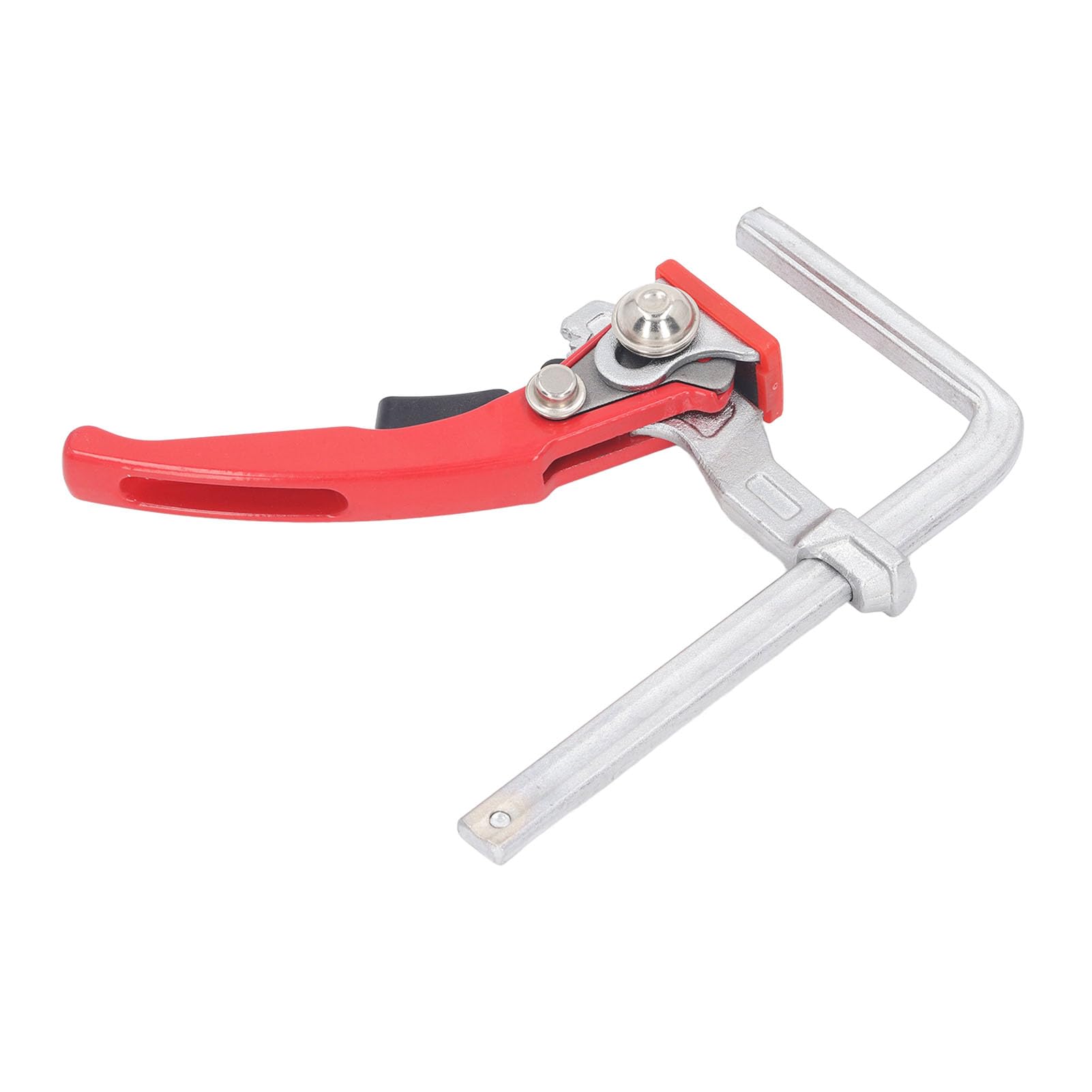 Hautfenm Ratcheting Table Clamp, Quick Release Clamp, Ratchet Track Clamp 9X17.5cm, Bar Clamp, Guide Rail System Woodworking Clamp Extra Large