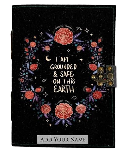 Image of DI-KRAFT Customize Diary with Name with Beautiful UV Prints | Customized Leather Writing Diary Unruled White Paper Journal Personal Notepad Sheets Daily Planner for Gifting (Pattern 21)