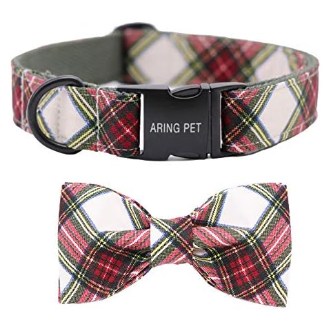 ARING PET Dog Collar Bowtie, Dog Collar with Bow, Adjustable Collars for Dogs Small Medium Large Cover